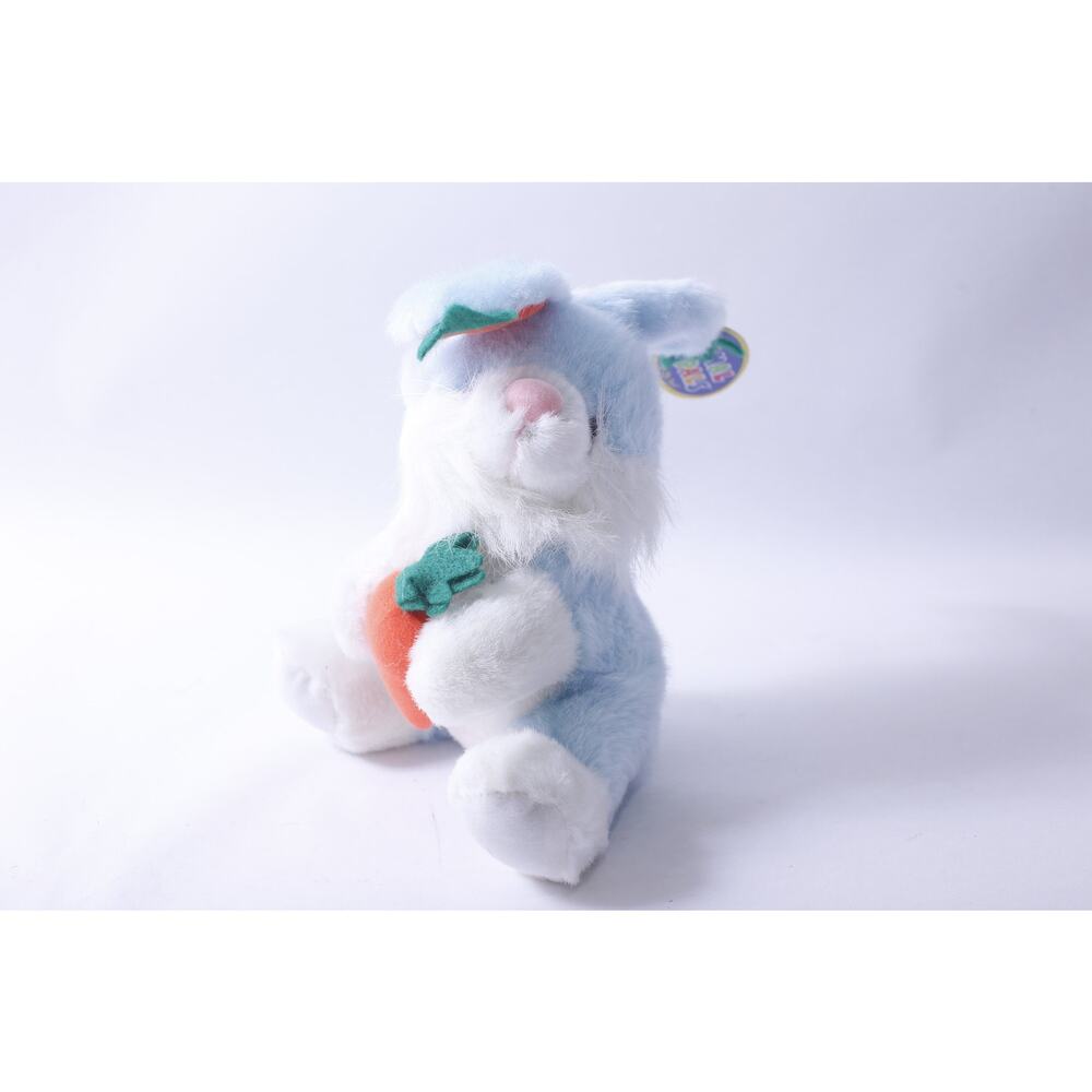 Adorable, Vintage, Kuddle Me Toys, Blue Rabbit, Easter Bunny, Tag, Animal Pals,